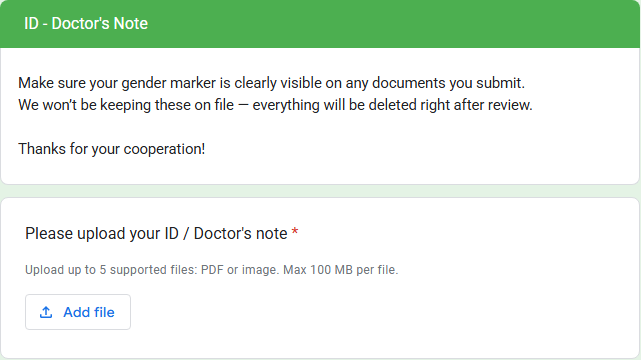 Verification IdOrNote
